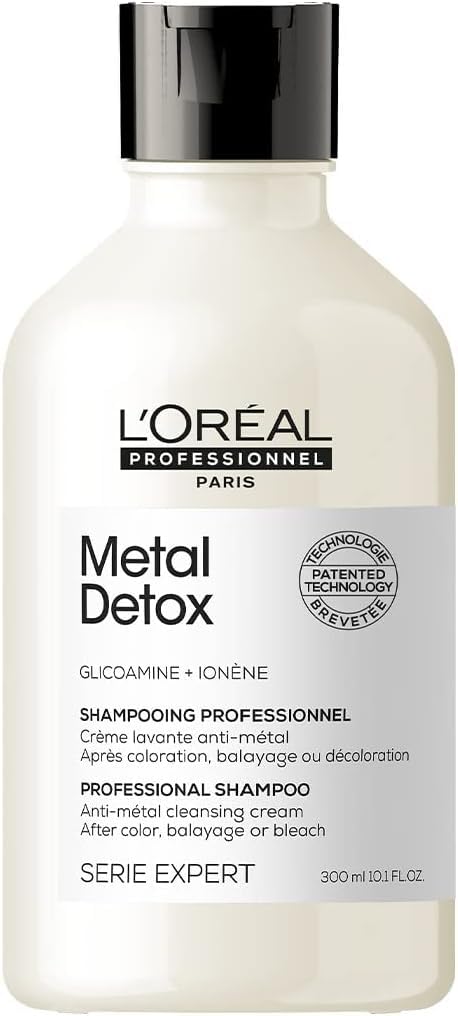 L'Oréal Professionnel Paris İşlem Görmüş ve Yıpranmış Saçlar için Metal Karşıtı Arındırıcı Metal Detox Şampuan 300 ml