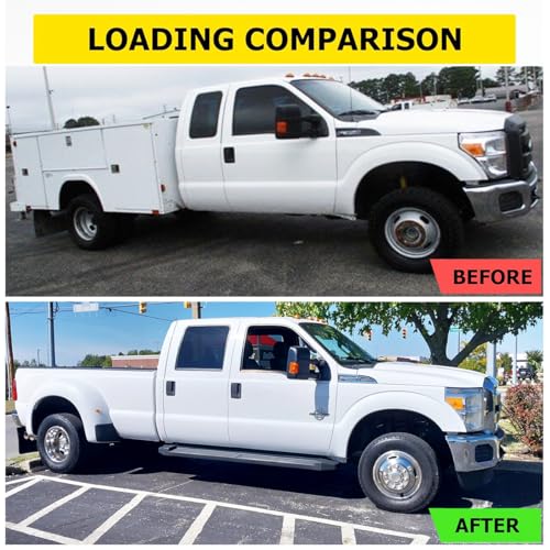 Image of 17 inch Polished Stainless Steel Wheel Simulators Fit for 2005-2025 Ford F350 Dually, 4pcs Nice Looking and Durable Bolt On Wheel Cover, 8 Lug 4 Hand Hole Hubcaps with Installation Tool Kit