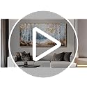 PHAOHUAXM Canvas Wall Art For Living Room Wall Decoration For Bedroom Office Decoration Trees Forest Landscape Painting Lake view Mural Modern Aesthetic Room Home Decor Artwork Wood Framed 20x40 In