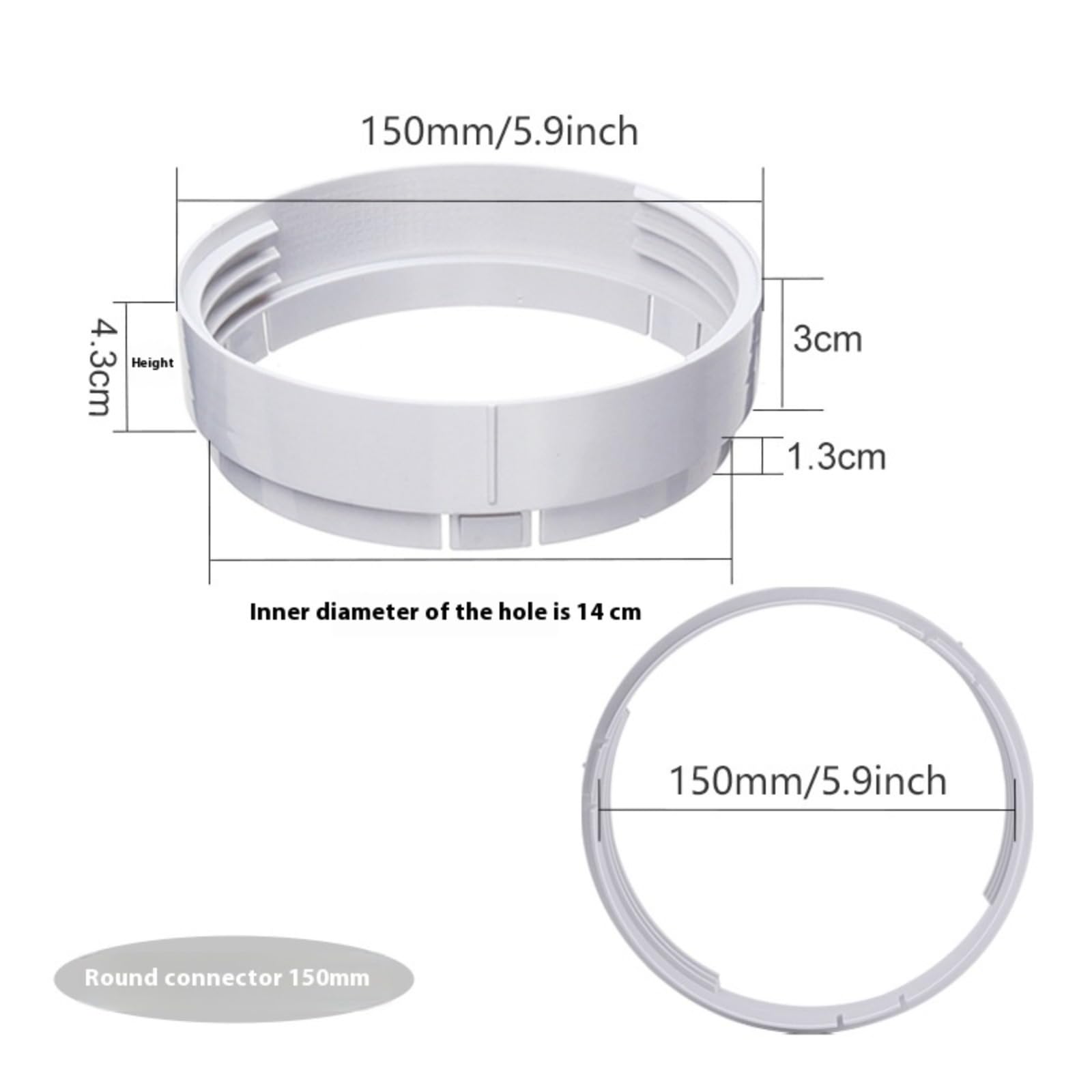 Kit Ventana Aire Acondicionado Portátil, Placas de Sellado de Ventana Corredera de Aire Acondicionado Portátil, con Adaptador de Ventana ，Adecuado para Tubos de 5"/5,9" de diámetro