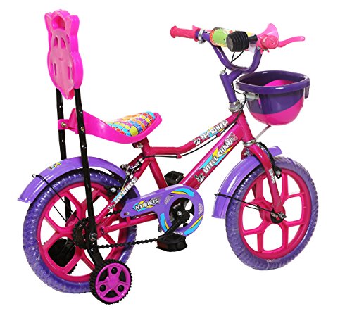 NY Bikes Aqua 14 Inch Kids Bike/Bicycle for 3-5 years (Pink and Purple)