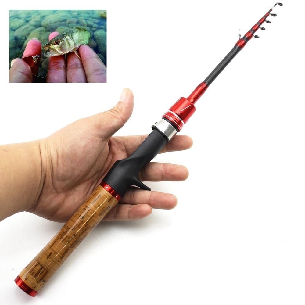 Wędka Wędka teleskopowa Waga przynęty 1-5g Początkujący Łowienie małych ryb Wędka bardzo miękka Powolna wędka Pesca(180cm)