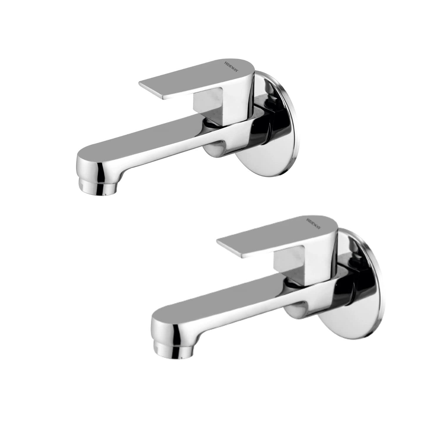 HIDEWAY CU-1003 Cubix Brass Long Body Bib Cock Tap with Flange for Bathroom and Kitchen Taps (Pack of- 2) (B0BLKC8B37) Amazon Price History, Amazon Price Tracker