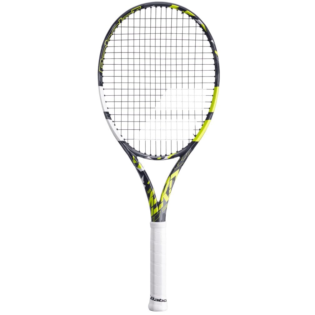 Babolat Pure Aero Team Grey Yellow White Tennis Rackets Tennis Racket, Grey, Yellow, White, G3 One Size