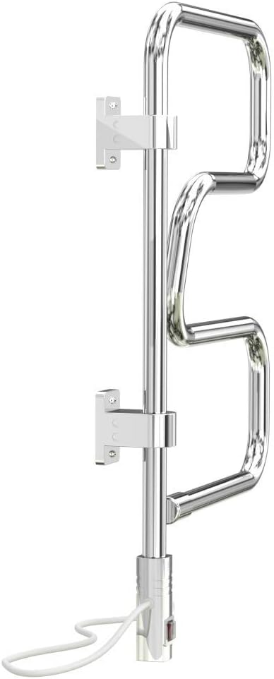 Polished Chrome Wall Mounted 4-Bar Towel Warmer
