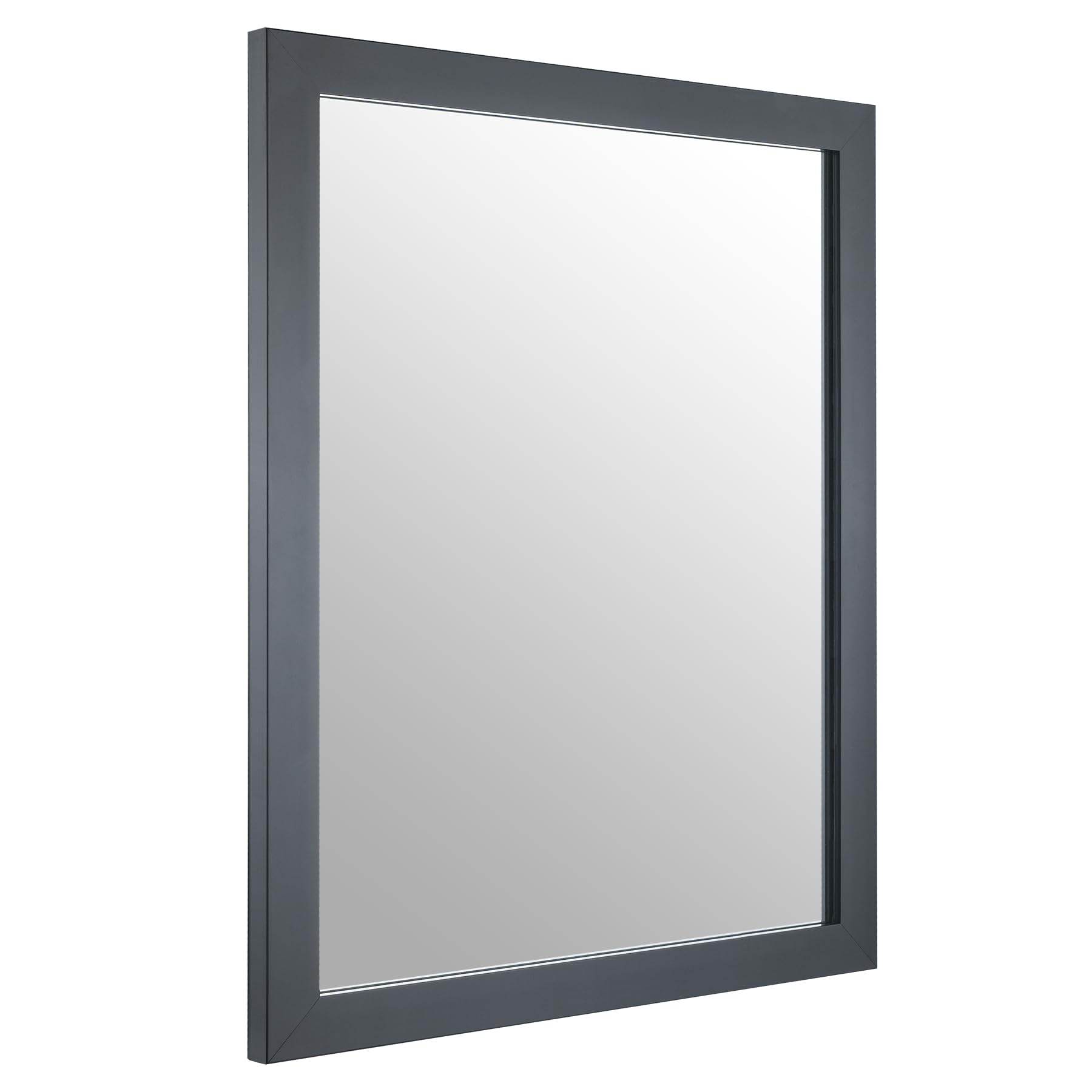 BOMINICA Rectangular Wall Mirror Framed Decorative Mirror 12” x 16” for Bathroom, Living Room, Vanity, Black