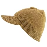 Armycrew RGY Gestreifte Jamaica Rasta Strickmütze - Beige...