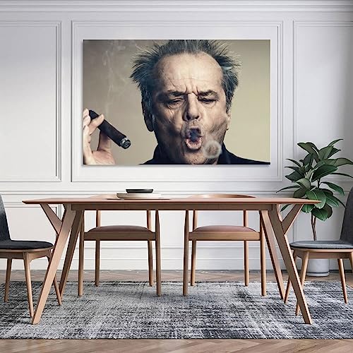 Jack Nicholson Cigar Rings Poster Decorative Painting Canvas Wall Art Living Room Posters Bedroom Painting 16x24inch(40x60cm) - Image 5