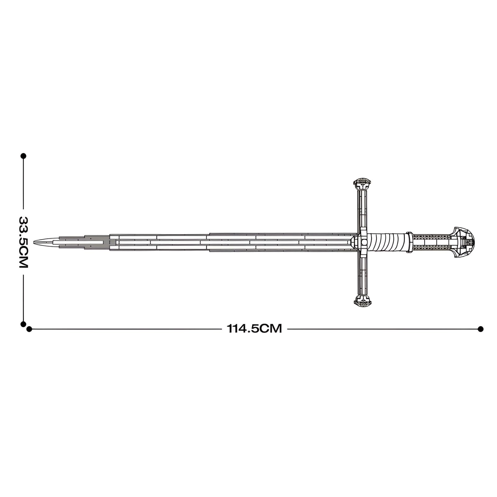 Narsil Sword Building Kit, 521PCS STEM King Sword Model Toys - View #9