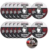 12 discos de amoladora angular de 3 pulgadas, disco de corte de 76 mm, discos de amoladora, discos de corte, cuchillas de amoladora, ruedas de corte reforzadas para metal y acero, se adapta a la