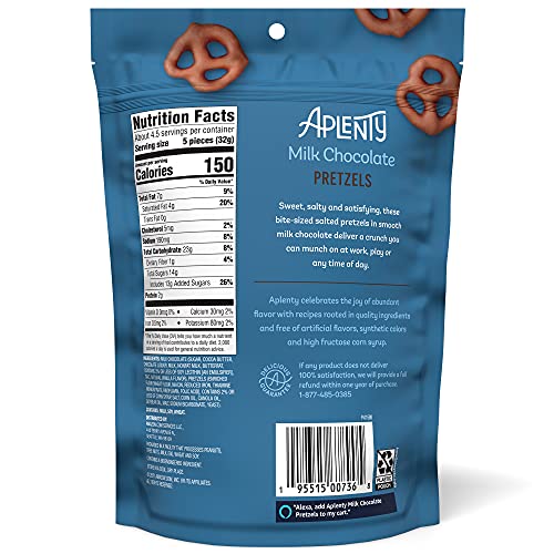 Amazon Brand - Aplenty, Milk Chocolate Pretzels, 5 Oz #TOP1