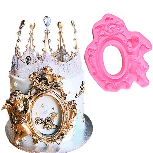 Molde redondo de silicona para decoración de pasteles