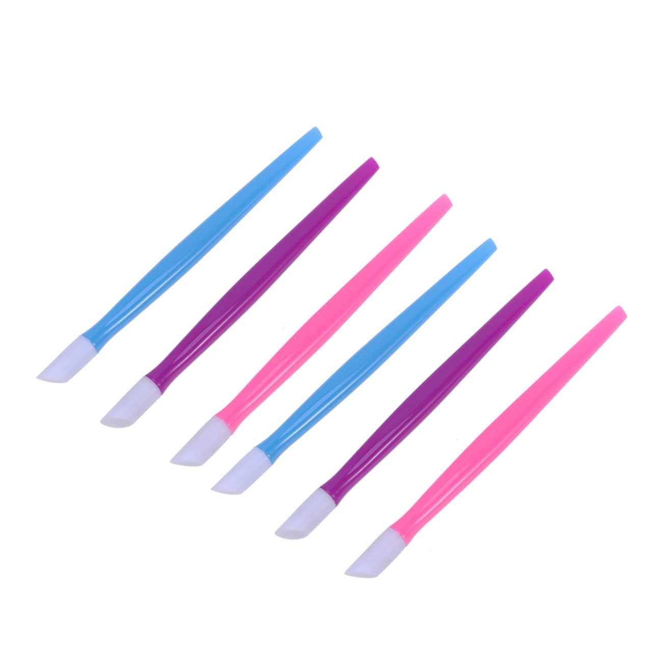 HONMEET Ergonomic Nail Cuticle Pusher Stick 36pcs Plastic Manicure Tools for Dead Skin Removal Nail Art Pushers for Home Use