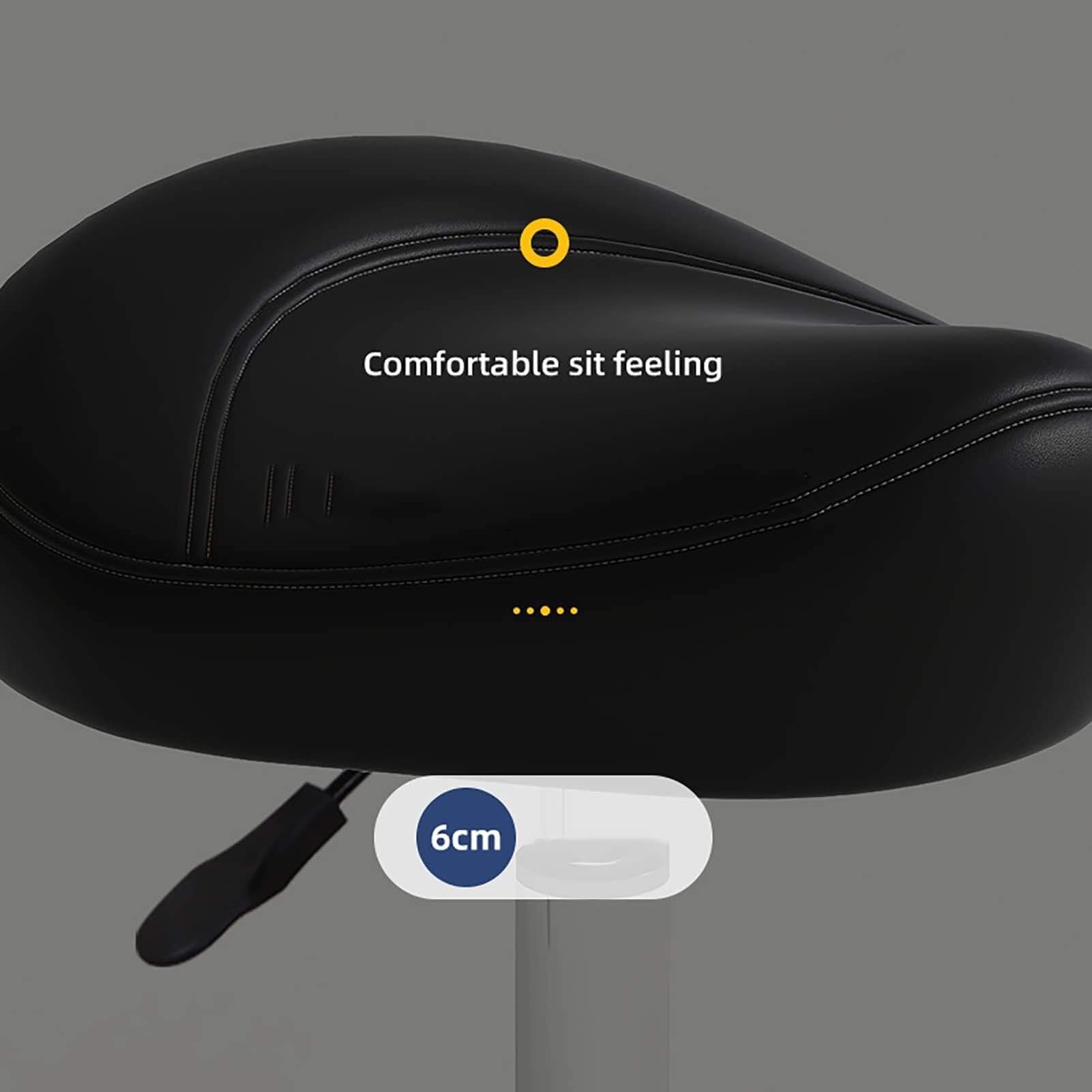 Taburete con sillín Ajustable con Ruedas: Silla con Ruedas ergonómica Resistente for Laboratorio, clínica, Dentista, salón, Masaje, Oficina y Uso doméstico(B)