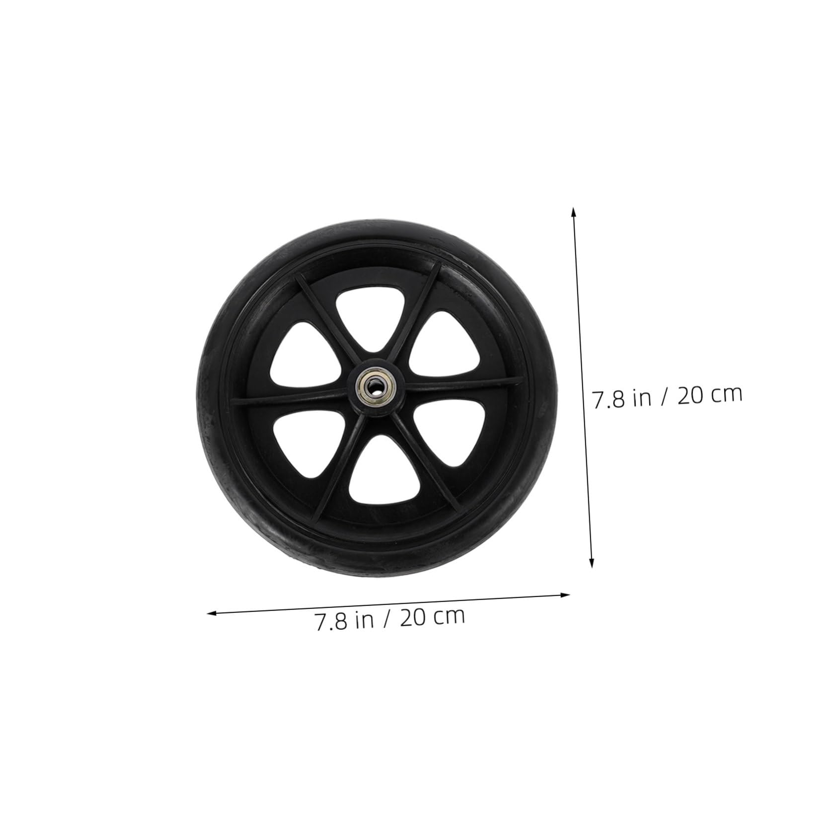 Ruedas de Repuesto para Silla de Ruedas Delanteras 4piezas | Abs Pvc Acero, Giro Suave y Sustitución Sencilla, Uso Interior y Exterior para Andador y Ayudas de Movilidad