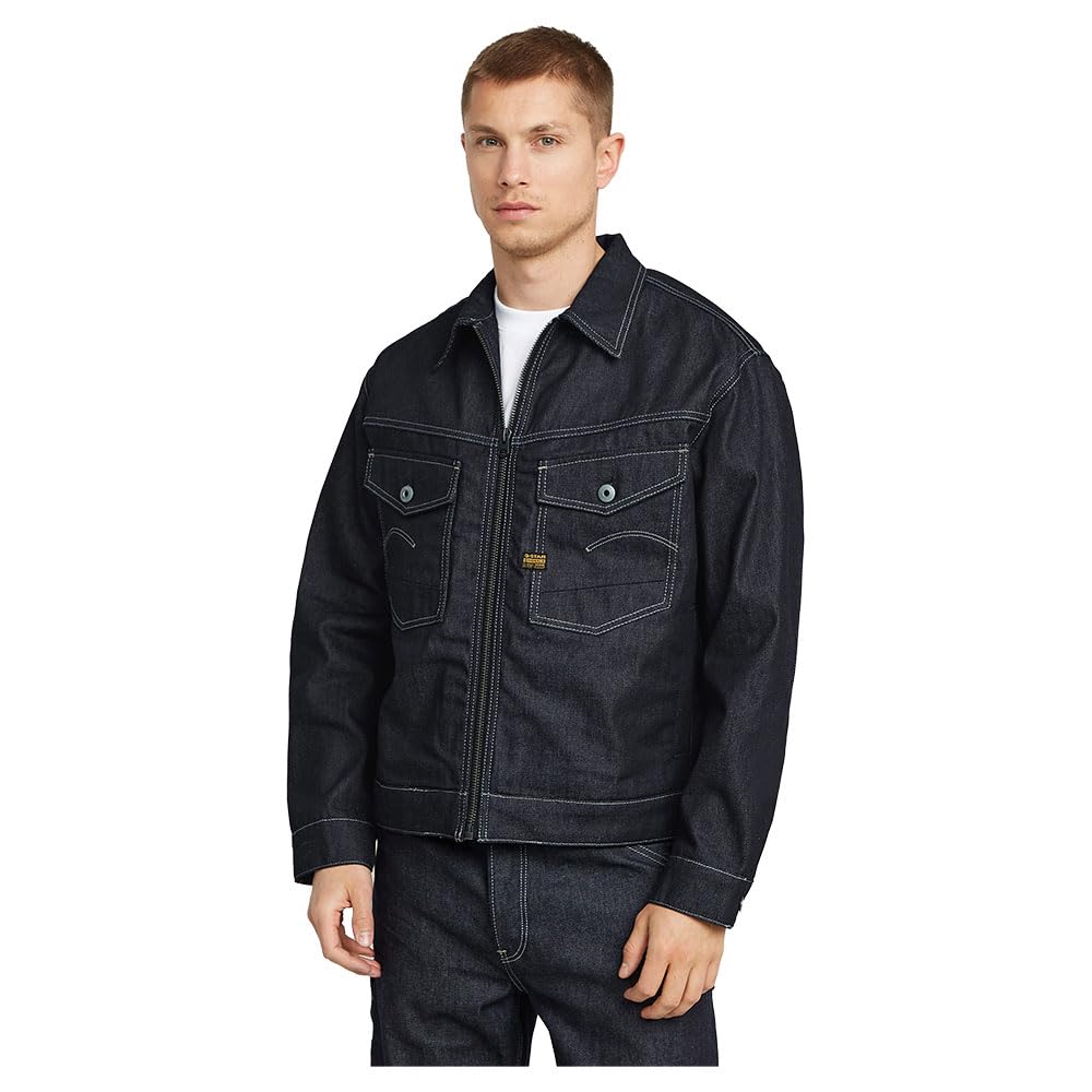 G-Star Men's Dakota Zip Jacket, Blue (raw denim D26128-D956-001), XL