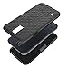 Galaxy S5 Case, TILL [Thin Design] Holster Locking Belt Swivel Clip Non-slip Texture Hard Shell [Built-In Kickstand] Combo Case Defender Cover For Samsung Galaxy S5 S V I9600 GS5 2014 Release [Black]