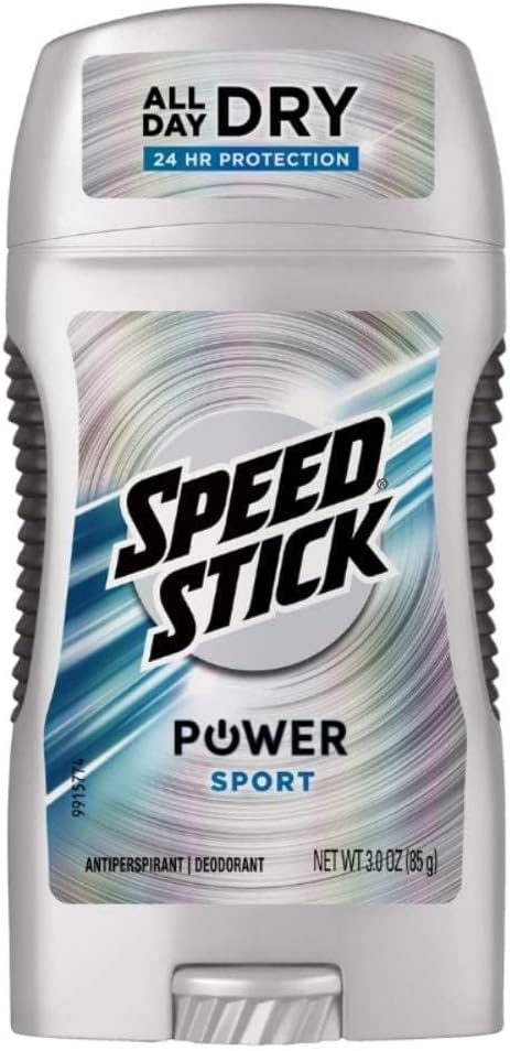 Speed Stick Power Antiperspirant Deodorant, Sport 3 oz (Pack of 8)