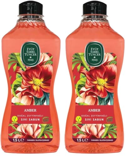 Doğal Zeytinyağlı Sıvı Sabun Amber 1,5 L Pet Şişe (1 x 1500 ml) (2 paketi)