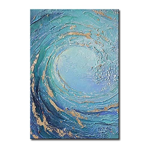 Toile abstraite vague de mer avec impression haute définition 40x60 - 5