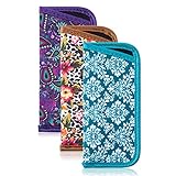 TRIUMPH VISION Reading Glasses Pouch, Small Size Vibrant Color Compact Eyeglasses Sleeve
