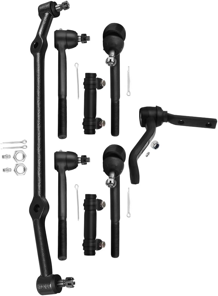 ECCPP - 8PCS Front Idler Arm Center Link Inner Outer Tie Rod End For Buick Electra Estate Wagon Lesabre For Cadillac DeVille For Chevy Caprice Impala For Pontiac Bonneville Catalina