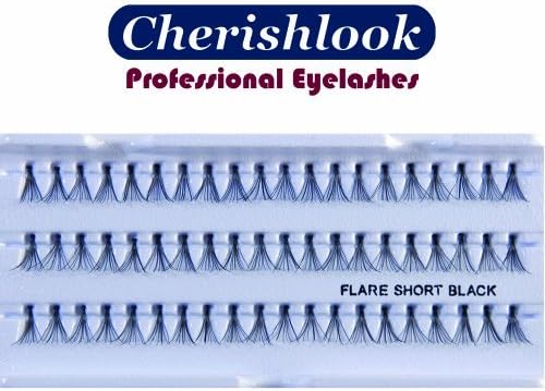 Cherishlook Professional 10packs Eyelashes - Flare Short Black