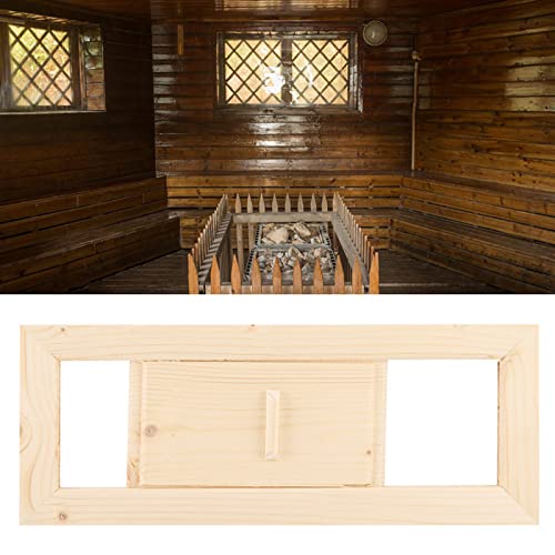 YUMILI Air Vent - Wooden Rectangle Air Vent Grille Ventilation, Wooden Air Vent Grille Steam Room Sauna Accessory - Image 2