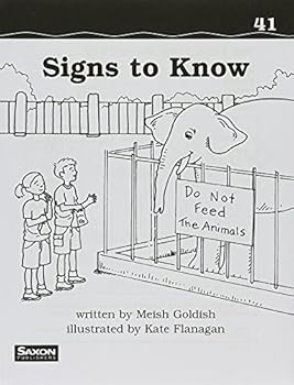 Paperback Signs to Know: Decodeable Reader (Chiquilibros Silabas) (Saxon Phonics & Spelling 1) Book
