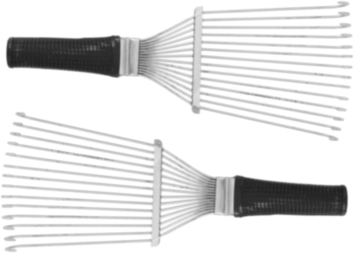 TOYANDONA 2pcs Ergonomic Comb Brush Multipurpose Cow Hair Remover for Furniture Couch Carpet Clothing and Bedding Soft Treated Bristles for Easy Grooming and Maintenance