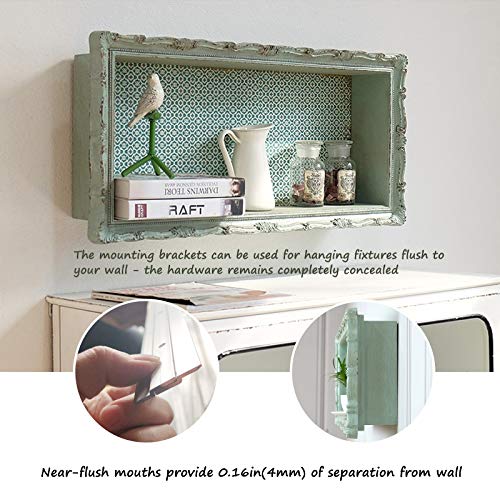 Image of French Cleat Picture Hanger, Aluminum Z Hanger Interlocking Wall Mounting Bracket Hardware Kit Z Clips for Hanging Wall Painting, Mirrors, Panels, Artwork, Cabinet, Whiteboard