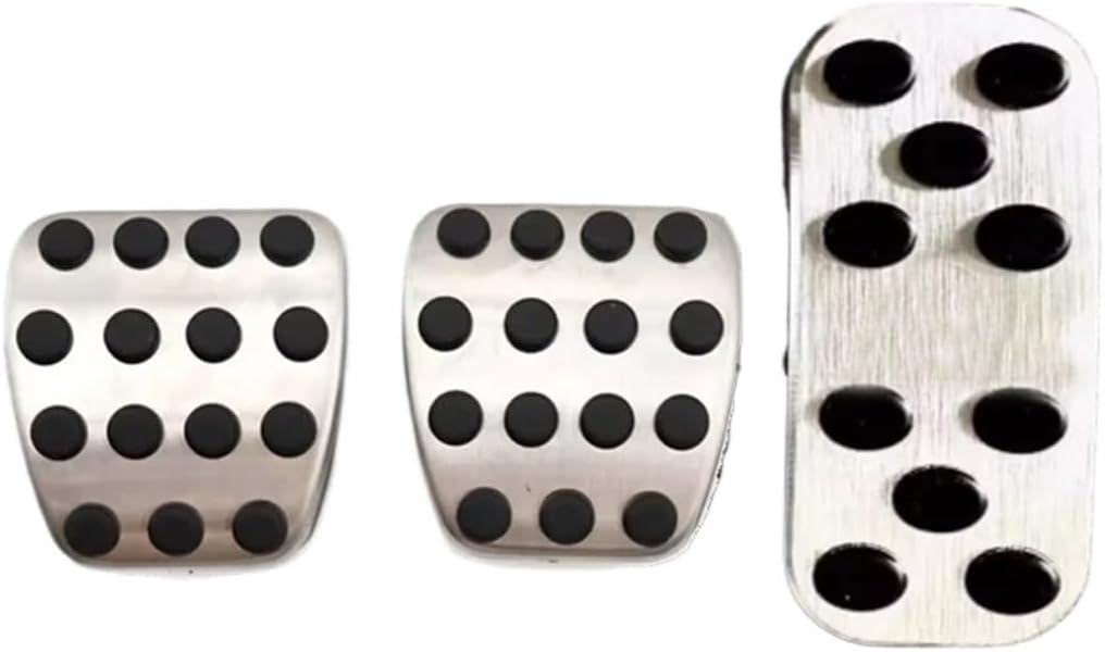 Car Stainless Steel Pedal Compatible with Mercedes-Benz Sprinter W907 W910 VS30 2019~2025 Rubber Anti-Slip Brake Footrest Cover Accessories(AT 2pcs)