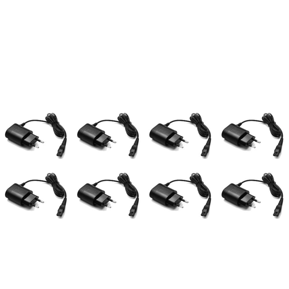 Cargador adaptador de maquinilla de afeitar de corriente alterna de 15V utensilio doméstico, Compatible con Philips, adaptador de afeitadora HQ8505 HQ6070/6075/6095(8 PCS)