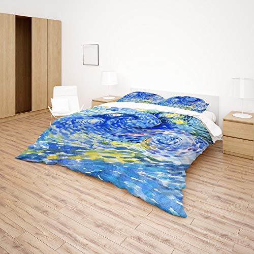Parure de lit infroissable et durable housse de couette simple polyester - 5