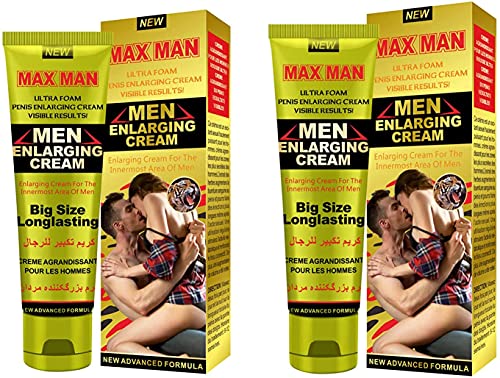 Men's Penis Cream Longer Penis Massage Cream Stronger Long-Lasting Penis Enhancement Cream Sex Products for Men Couple shangdi (2PCS)