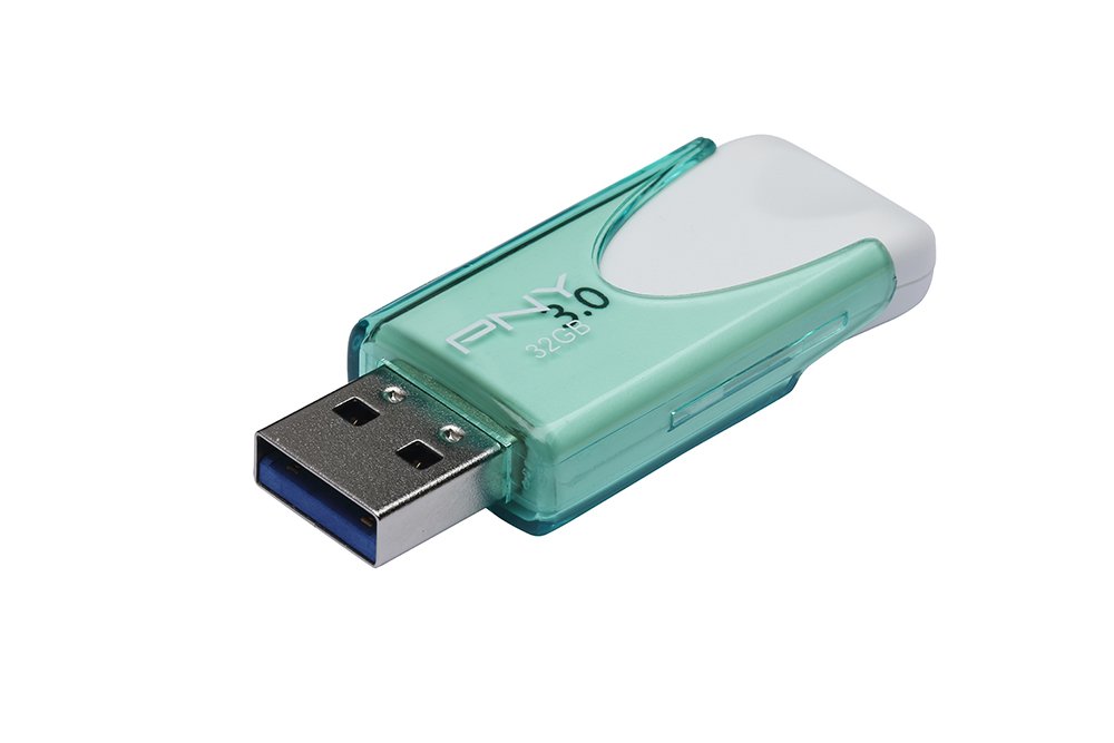 PNY Chiavetta USB Attache 4, Memoria Portatile USB 3.0, 32 GB, Verde