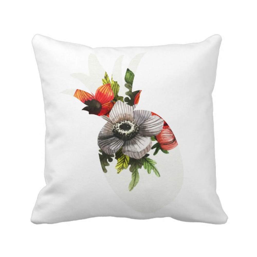 Housse de coussin ananas et maïs carrée pour raviver instantanément un canapé usé