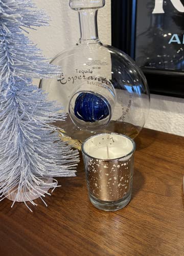 Mister Candle - Unscented Silver Mercury Filled Glass Votive Candles Jar, Perfect Home Decoration, Wedding Favors Hand Poured In Usa (Set Of 12) (Unscented) #TOP5