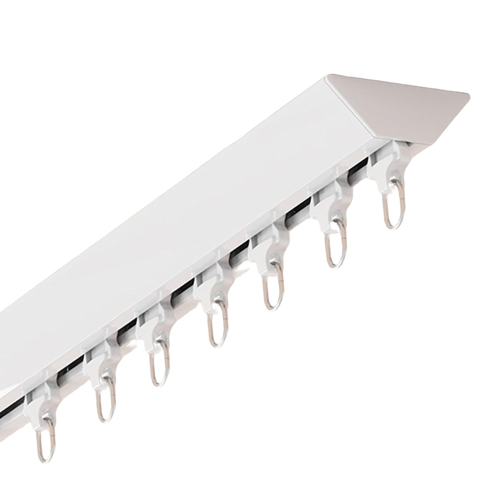 Tringle à Rideau, Rail Rideaux Plafond, Tringle de Douche en Aluminium pour Intimité et Décoration la Maison Balcon Salle de Bain(2.90 m/114.2 in)