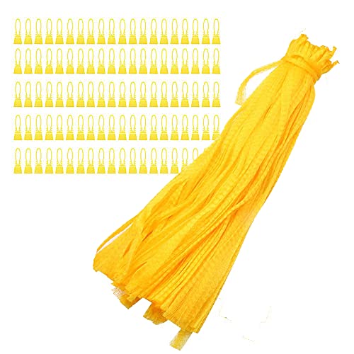 HomeSoGood 100 Bolsas de Malla Reutilizables de Nailon con Cierre de Bucle para Frutas y Verduras