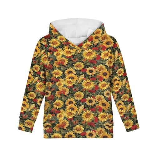 Pinupub Kids Pullover Sweatshirt For Boys Girls Fashion Cute Long Sleeve Casual Drawstring Hoodies