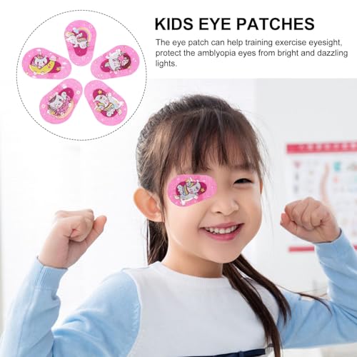 Beaupretty Augenklappen Für Kinder 20 Stück Lazy Eye Patches Selbstklebende Cartoon Einhorn Amblyopie Augenklappen Strabismus Augenabdeckungen Für Kinder