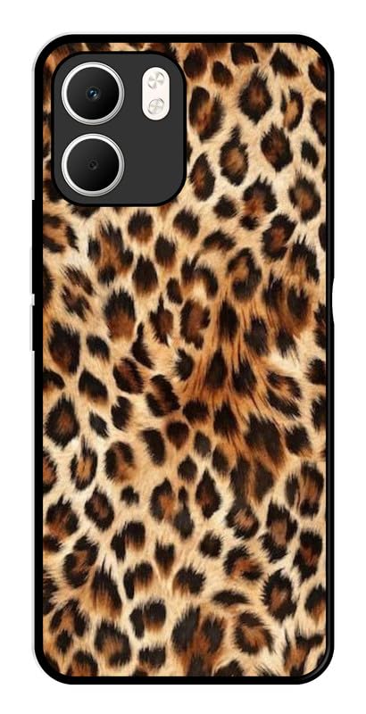 Coverizo Leopard Fur Texture Premium Printed Design Back Cover Compatible for Oppo A5x 5G Soft Side Rubber (with Camera Protection)