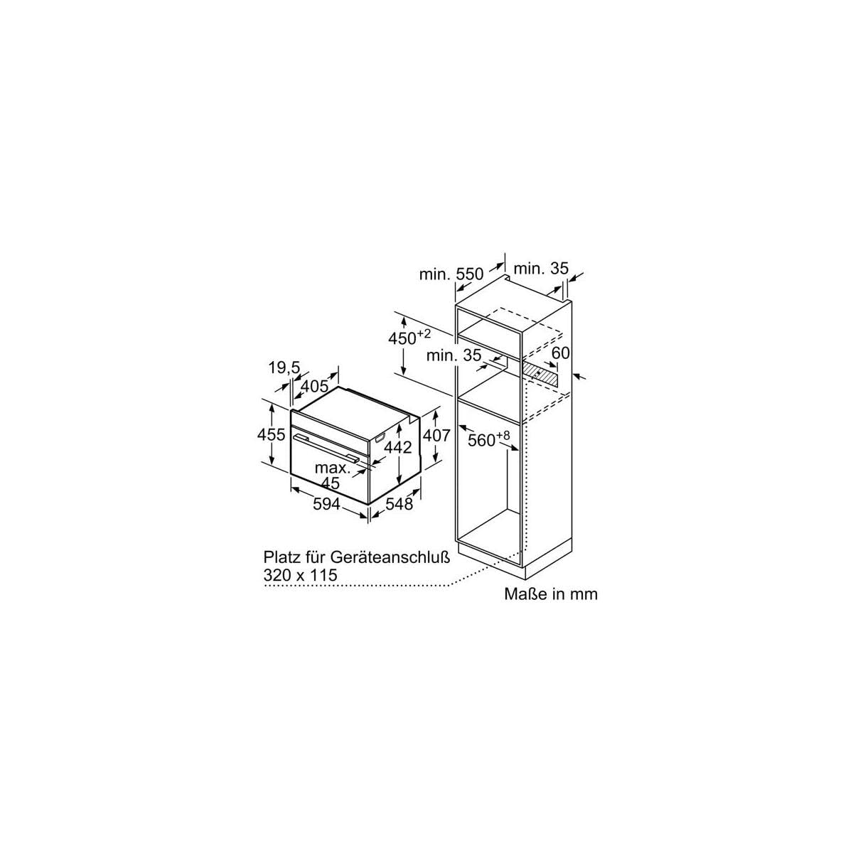 SIEMENS Four encastrable pyrolyse CB774G1B1, IQ700, Compact, 11 modes de cuissons