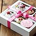 Acetiamin Handmade with Love Stickers Roll, 1.5 inch 500 PCS Pink Baked with Love Stickers, Homemade with Love Stickers for Baked Goods, Bakery Bread Cookie Packaging, Small Businesses
