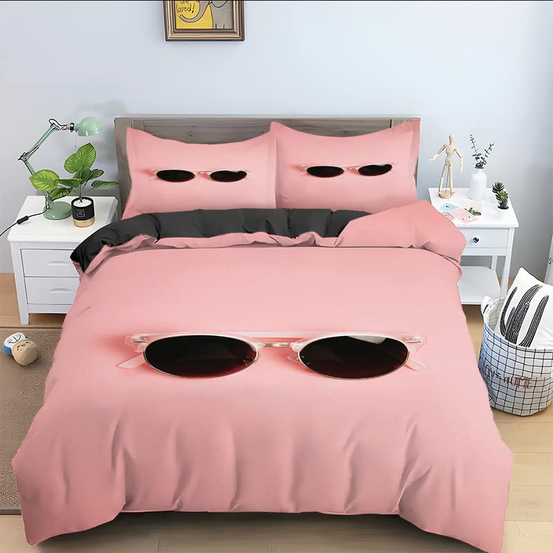 Housse de couette 90x190 enfant microfibre anti-plis et facile à laver pour lit ado