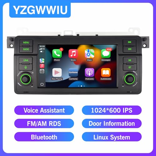 Radio para BMW E46 Serie 3 1999-2005 Carplay Android Auto miniatura 7