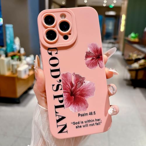 Coque iPhone 11 Pro Max verset de la Bible et fleurs pour le quotidien des femmes