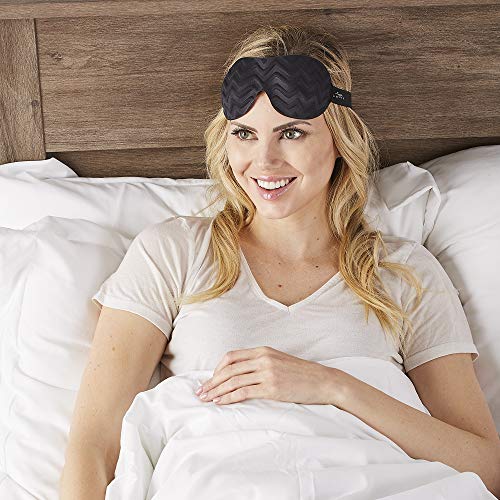 Bucky Ultralight Travel & Sleep Chevron Eye Mask, Black, One Size #TOP1