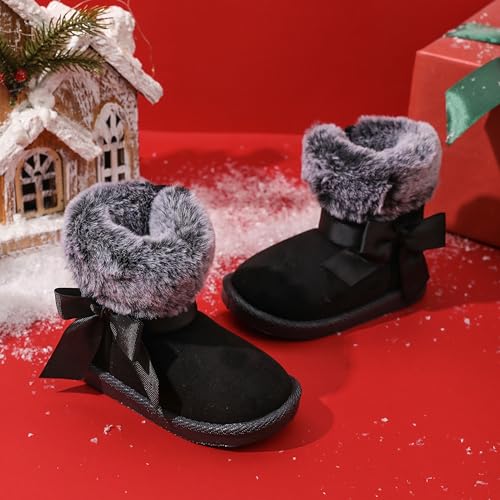 Image of Femizee Girls Boys Warm Winter Boots Kids Outdoor Snow Boots(Toddler /Little Kid)
